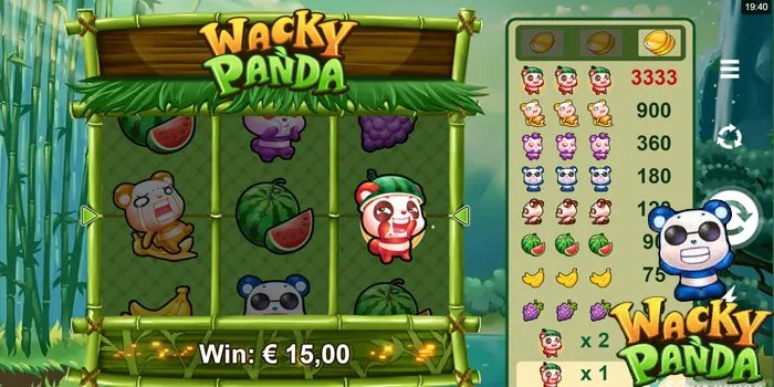 Fitur Bonus Slot Wacky Panda